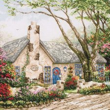 Схема вышивки «Домик»