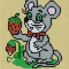 Схема вышивки «Мышка»