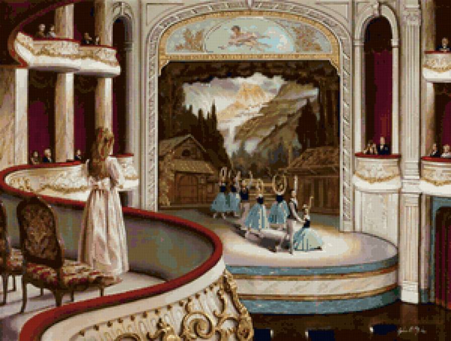 в театре - картина - предпросмотр