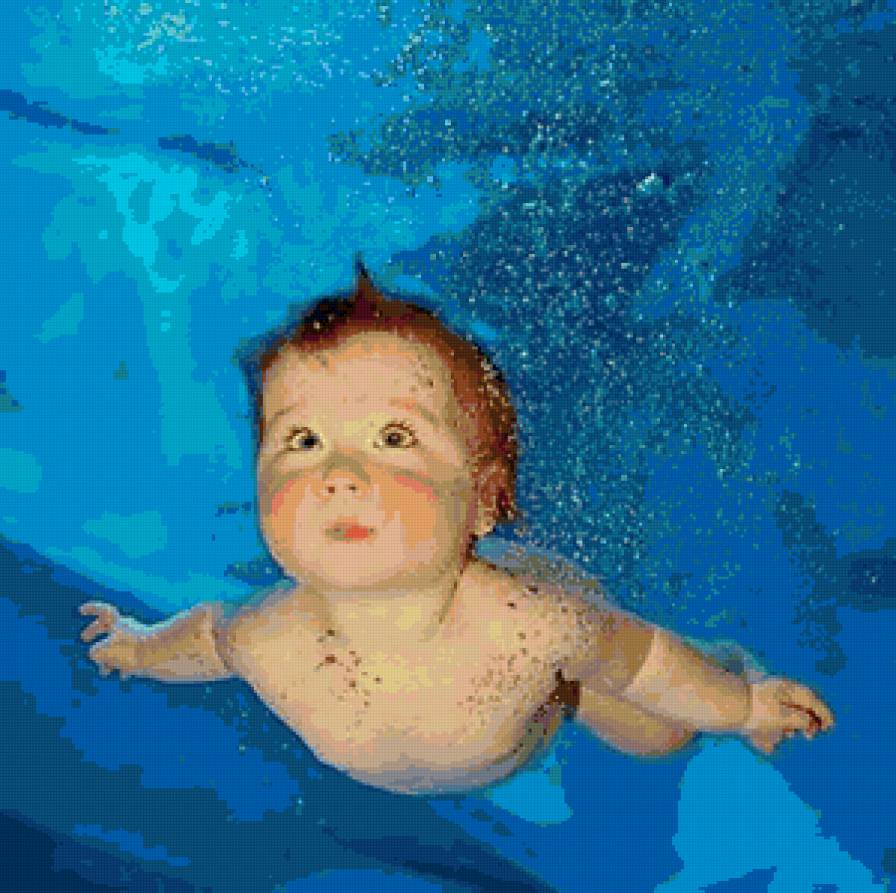 Под водой - вода, дети, ребенок - предпросмотр