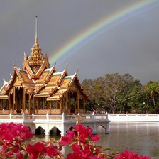 Схема вышивки «радуга»