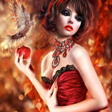 Схема вышивки «Загадка женской красоты»