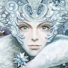 Схема вышивки «снежная королева»