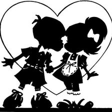 Схема вышивки «маленькая парочка»