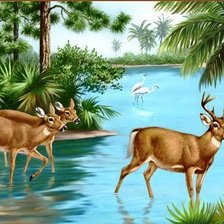 Схема вышивки «на реке»