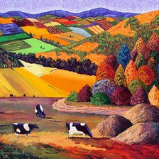 деревенский пейзаж