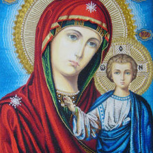 Схема вышивки «Божья Мать»