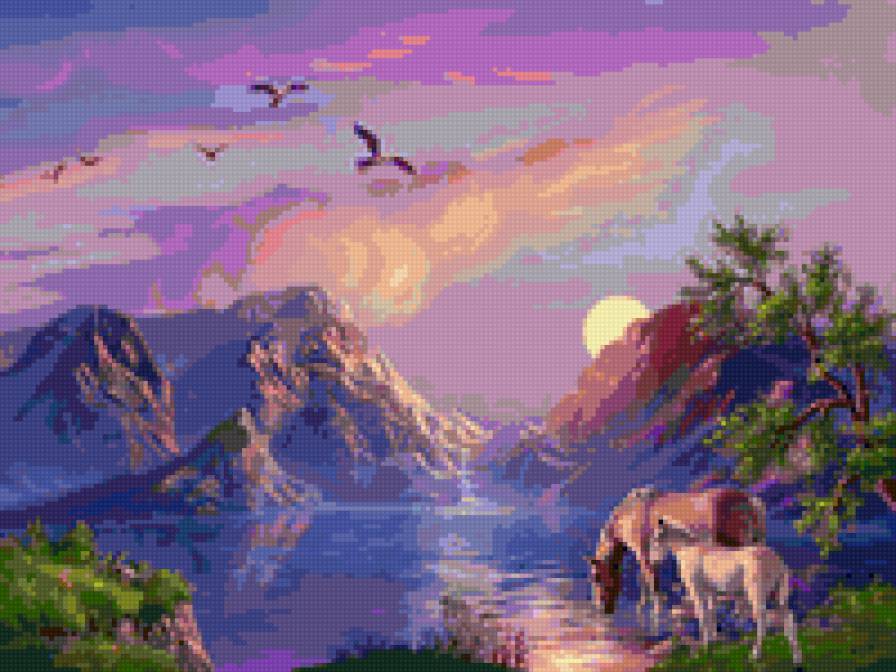 на закате - предпросмотр