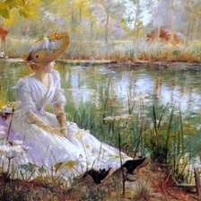 утро у озера