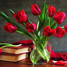 Схема вышивки «тюльпаны»