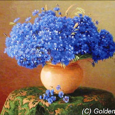 Схема вышивки «Васильки»