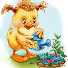 Схема вышивки «Уточка»