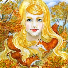 Схема вышивки «Осень золотая»