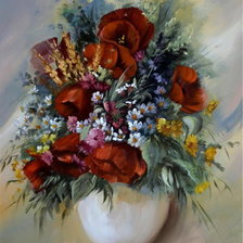 Схема вышивки «полевые»