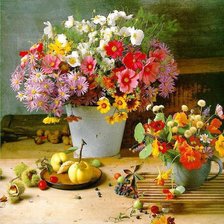 Схема вышивки «полевые цветы»