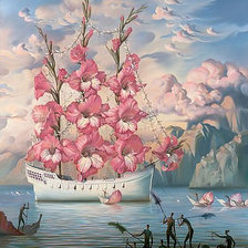 Схема вышивки «парус цветок»