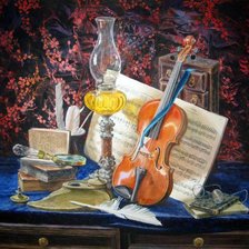 Схема вышивки «музыка»