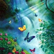 Схема вышивки «луч света»