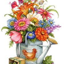 Схема вышивки «Цветы и ягоды»