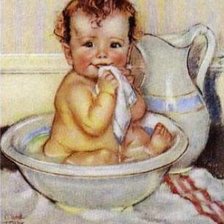 Схема вышивки «Купание»