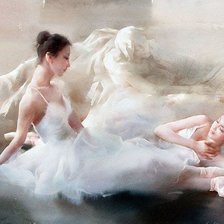 Схема вышивки «балерины»