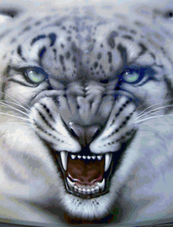 Оскал - кошки, животные, барс - предпросмотр