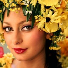 Схема вышивки «Девушка-лето»