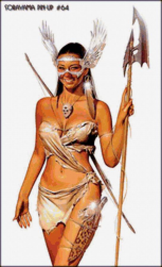 воительница - воительница, амазонка, воин, девушка - предпросмотр