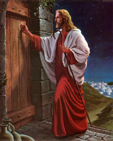 №109403 - исус чука на вратата - оригинал