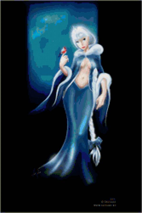 Снежная красавица - девушка, фэнтези - предпросмотр