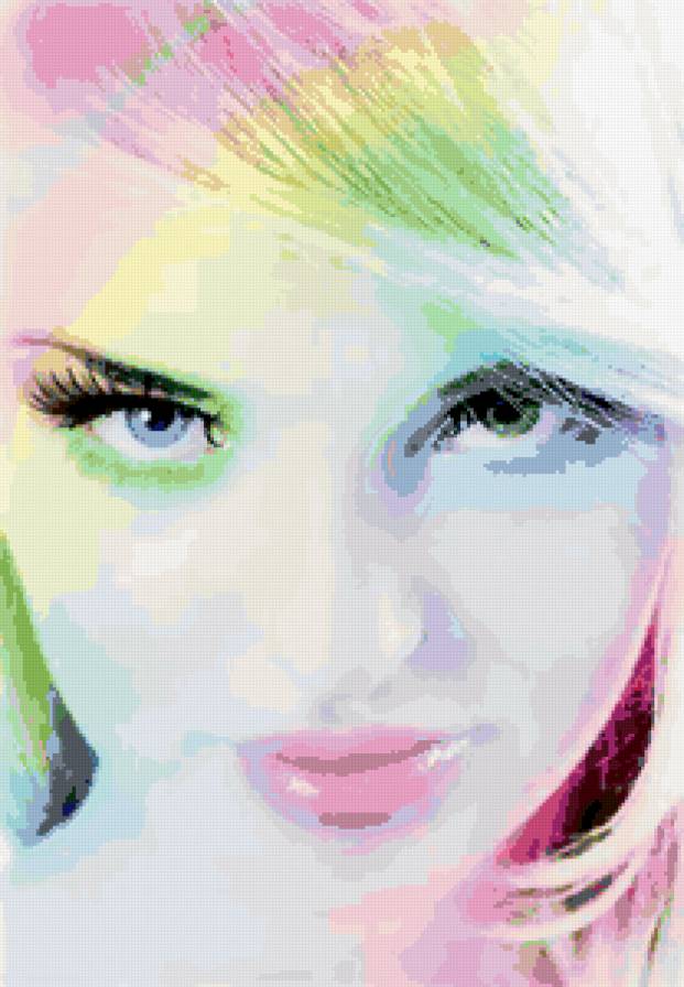 взгляд - девушка, взгляд, колор - предпросмотр