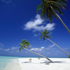 Схема вышивки «пляж»