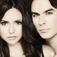 Схема вышивки «деймон и елена»