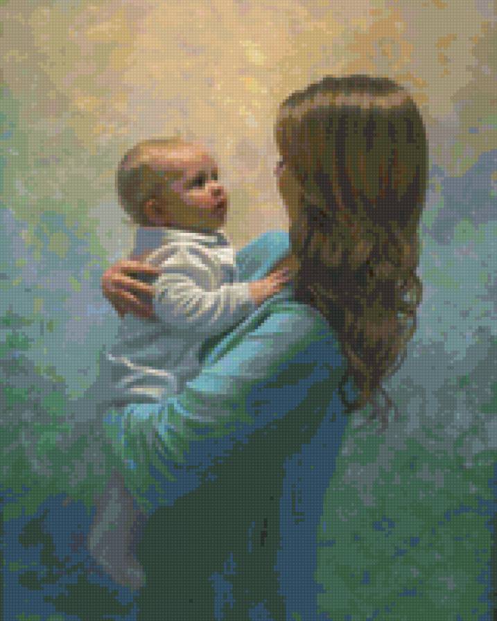 Счастье - нежность, счастье, дети, мама - предпросмотр