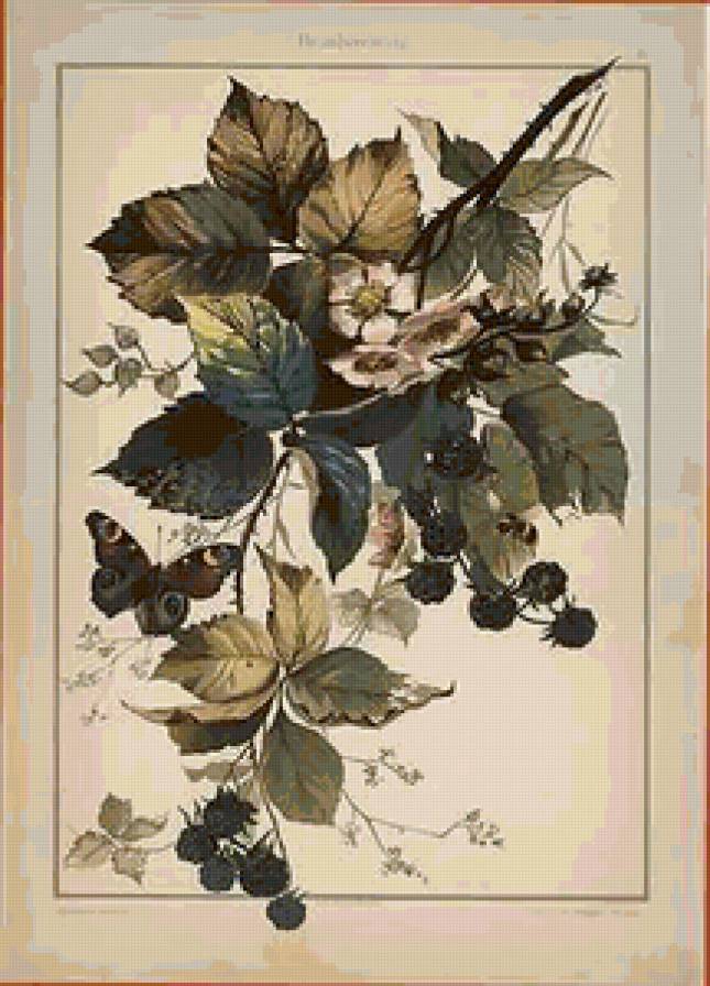 №110304 - ретро, цветы, винтаж, открытка - предпросмотр