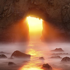 Схема вышивки «закат»