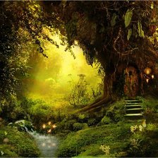 Схема вышивки «сказочный лес»