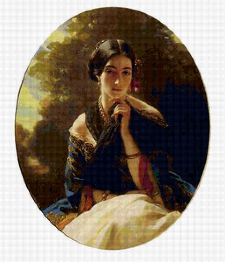 №110359 - испанка, девушка, живопись - предпросмотр