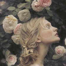 Схема вышивки «Девушка»