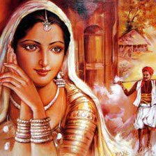 Схема вышивки «Индийская девушка»