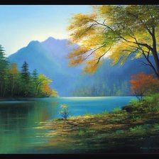 Схема вышивки «Пейзаж»