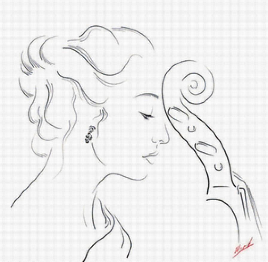 Серия "Графика жизни. Она" - девушка - предпросмотр