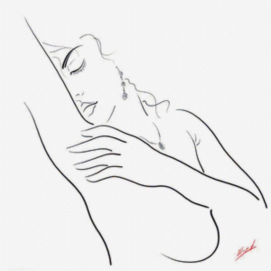 Серия "Графика жизни. Она" - девушка - предпросмотр