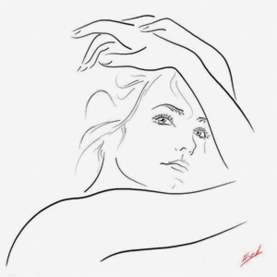 Серия "Графика жизни. Она" - девушка - предпросмотр