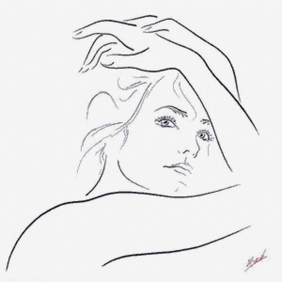 Серия "Графика жизни. Она" - девушка - предпросмотр