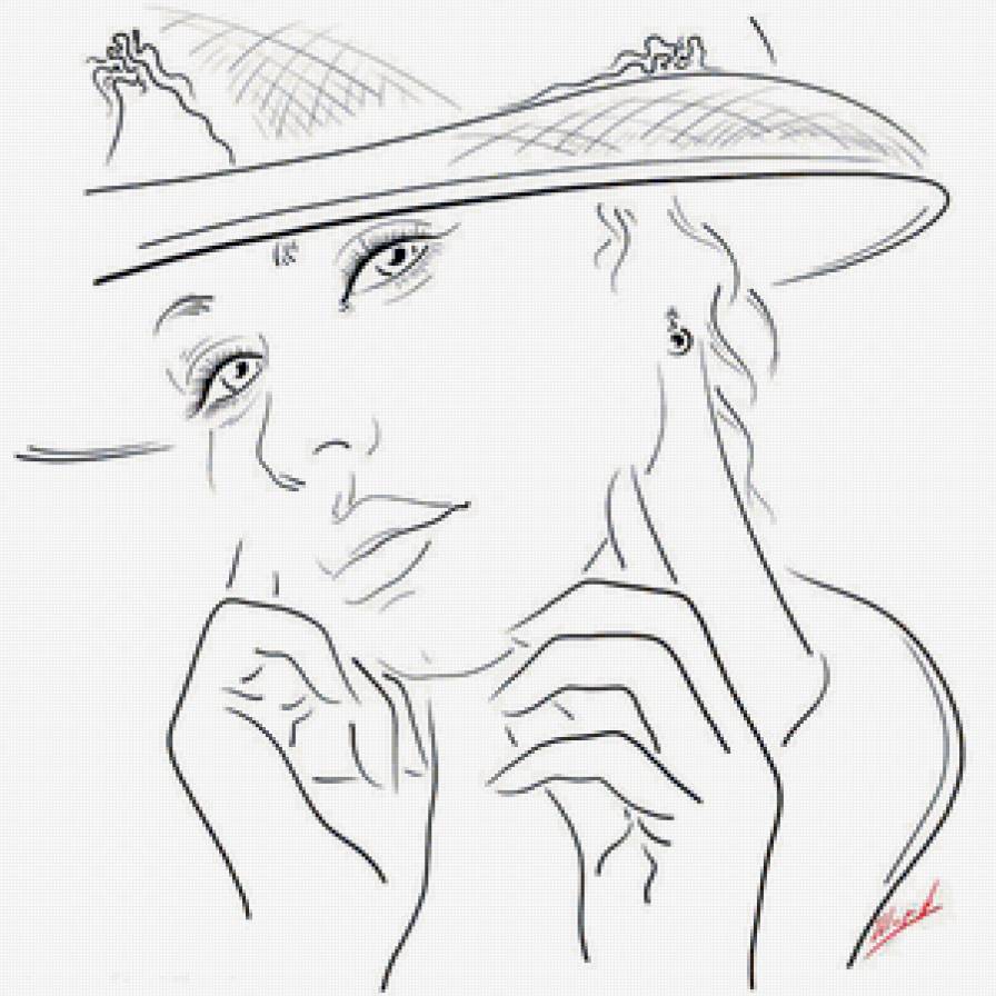 Серия "Графика жизни. Она" - девушка - предпросмотр