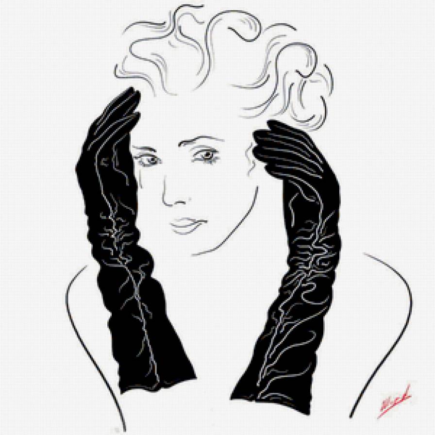 Серия "Графика жизни. Она" - девушка - предпросмотр