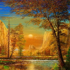 Схема вышивки «Пейзаж»