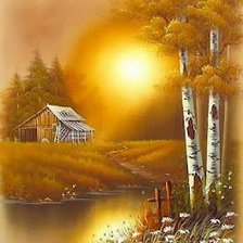 Схема вышивки «Пейзаж»