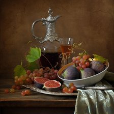 Схема вышивки «Натюрморт с  инжиром»